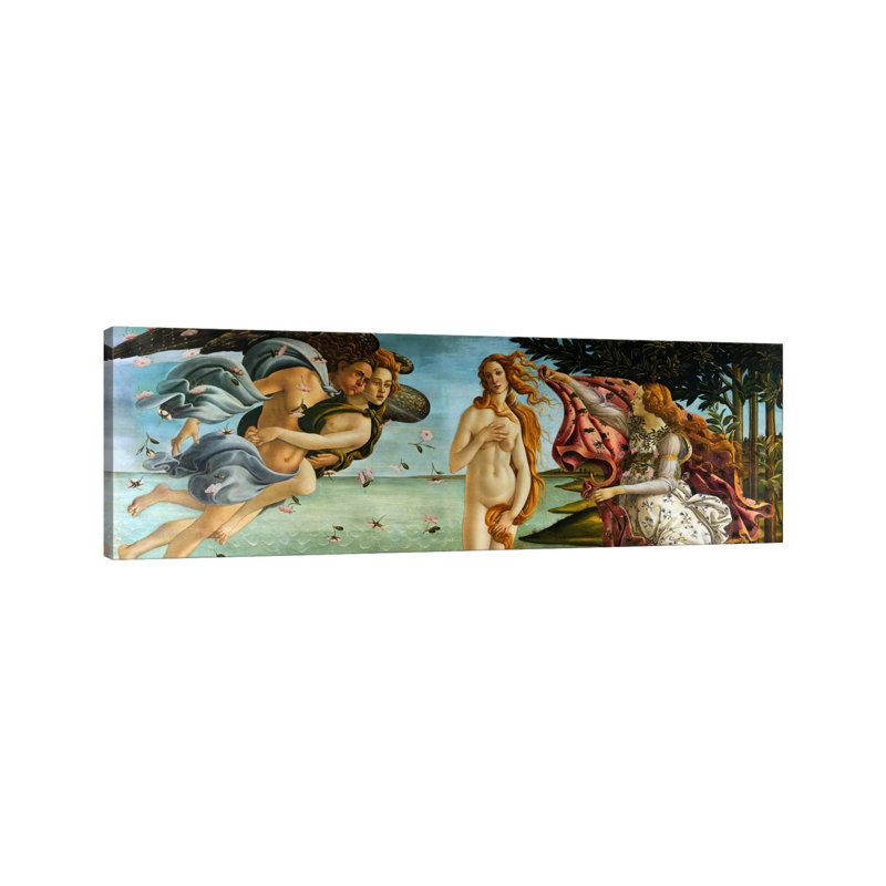 Birth Of Venus by Sandro Botticelli - Wrapped Canvas Panoramic Print, 121.92 cm H x 40.64 cm W x 1.91 cm D