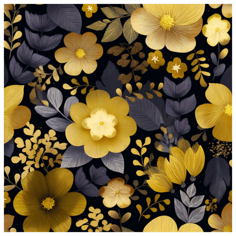 Rideaux floraux, voilages et voilages à motif floral - 1 panneau, 50" x 92" - 1 Panel, Blockout