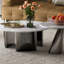 Table basse italienne ronde en marbre-344491829