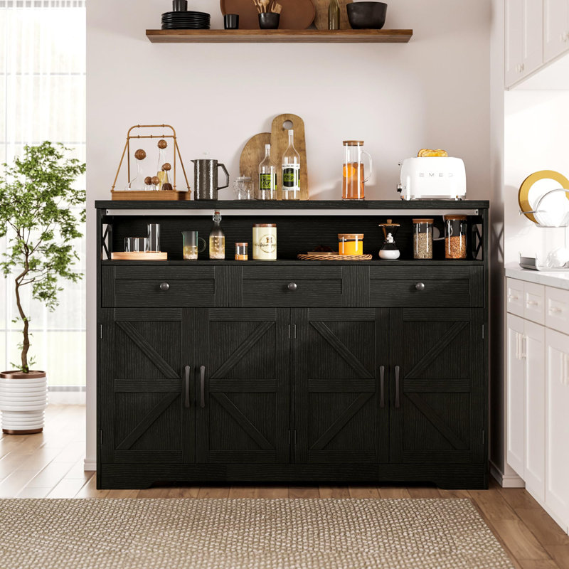 Ashveer 51.2 " W Sideboard, Black