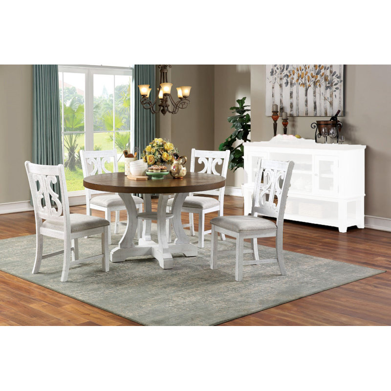 Lantz 4 - Person Pedestal Dining Set