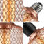 Lighting Metal Net Cover Rose Gold/Black Cage Screw Bulb, 5W(50W Equivalent) Dimmable Warm White 2200K E27 Edison Vintage Lighting for Kitchen Island Hallway - 220V (3 Pack - Rose Gold)