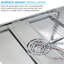 Slim Surface Mount Panel Light 5CCT 2700K-5000K Dimmable LED Panel Lights Edge Lit Damp Rated ETL-1542546445