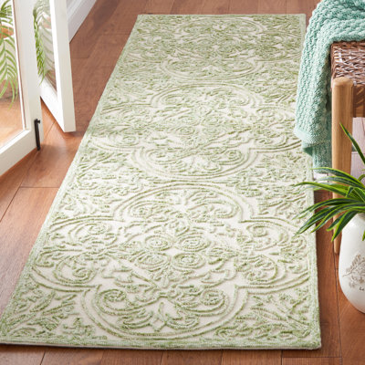Tapis en laine et coton touffeté à la main avec latex