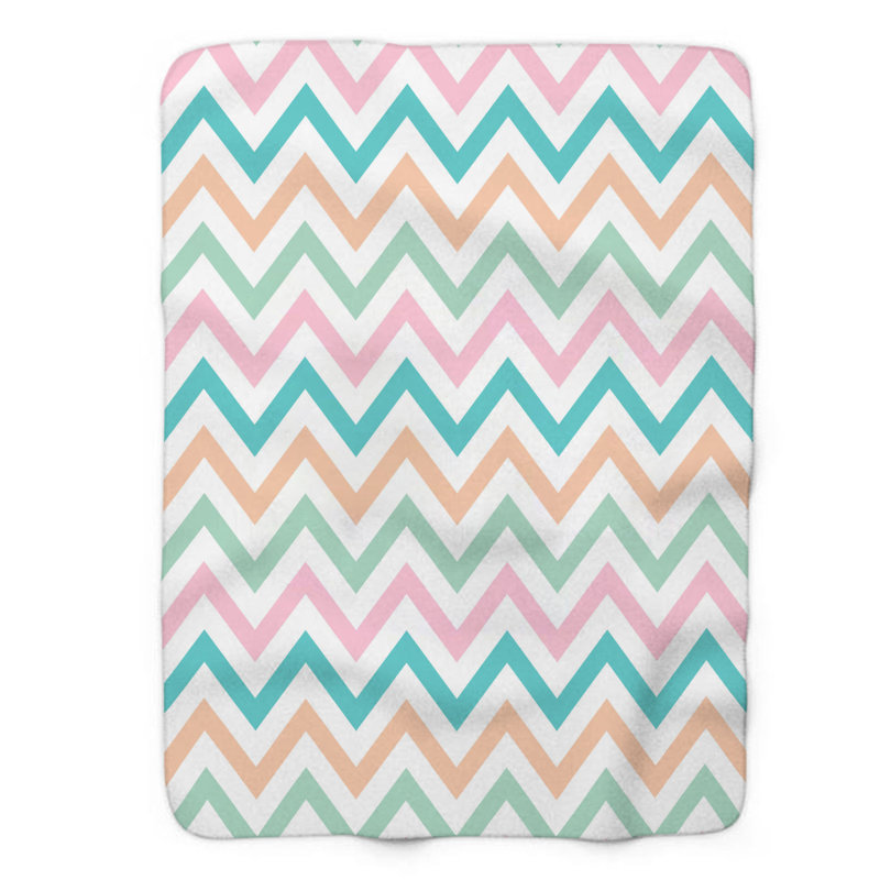 Couverture sherpa pastel 1 pièce Pastel Serenity, Lit simple