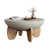 Grey Round 30" Bowl-Shaped Coffee Table est en rupture de stock