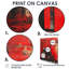 Décoration murale rouge et noire industrielle Polution Power Plant III - Centrales électriques-846302128-846302131