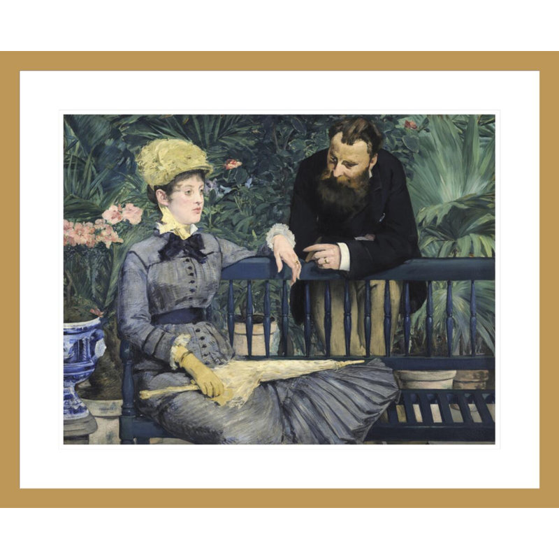 Dans le conservatoire d'Edward Manet, impression giclée sur cadre, H 23,5 po x l 28,74 po
