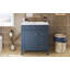 Meuble-lavabo moderne avec lavabo supérieur, avec plusieurs tiroirs et diverses fonctions de rangement pour une meilleure organisation de la salle de bain-1846574644