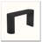 Curved Design Console Table with Unique Vertical Stripe Design-84215421