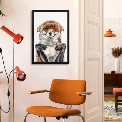 Morning Fox Premium Framed Poster by Holly Simental