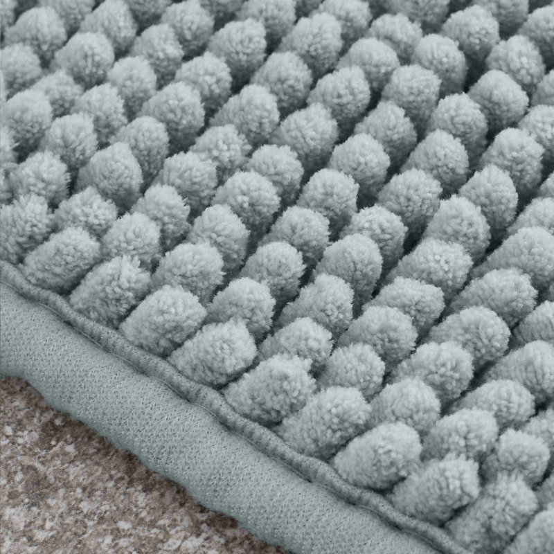 Bobble Bath Runner, Sage Green