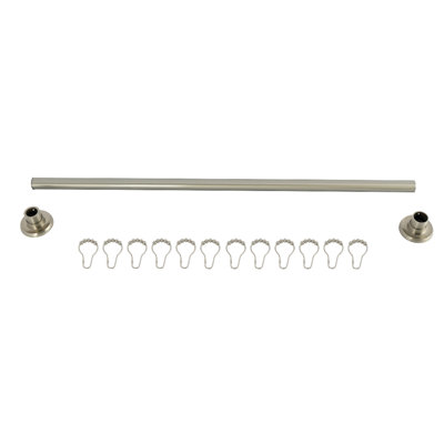 Tringle à rideau de douche réglable de 36 à 60 pouces avec anneaux Kingston Brass Edenscape