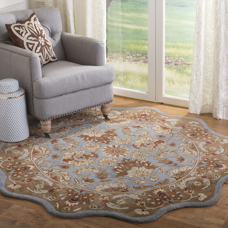 Cranmore Hand Tufted Wool Oriental Rug, Round Novelty 6'