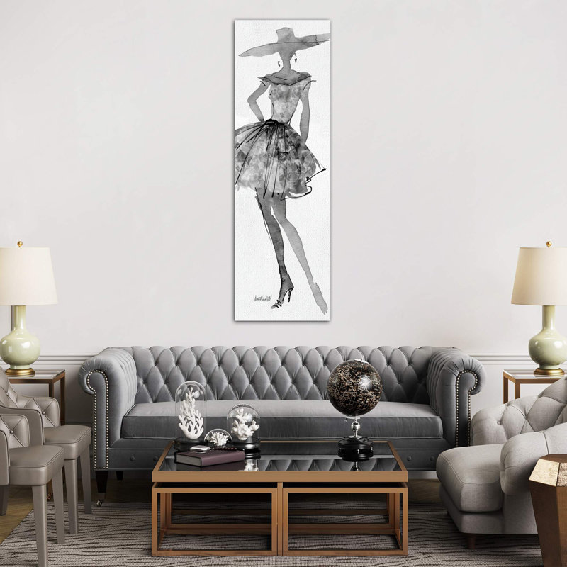 Fashion Sketchbook V by Anne Tavoletti - Wrapped Canvas Panoramic Print, 30.48 cm H x 91.44 cm W x 3.175 cm D