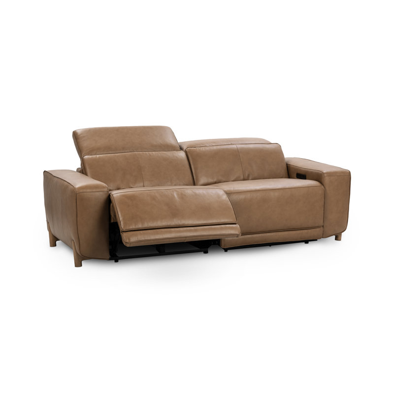Kadon Zero Gravity Power Recliner Upholstered Leather Sofa