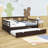 Daybed Wood Bed with Trundle-626838710-626838709
