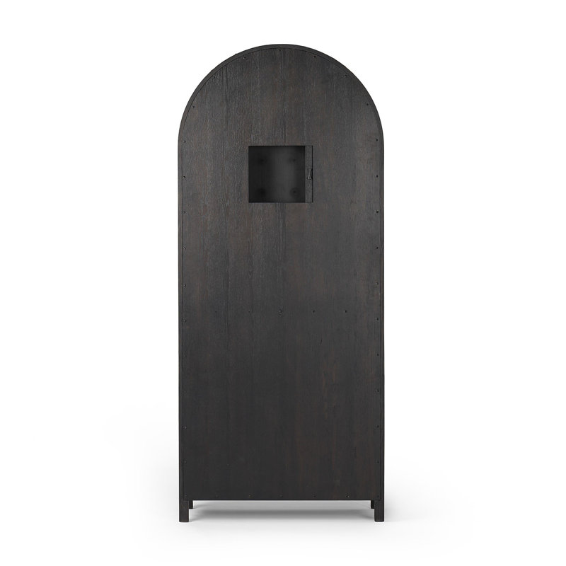 Darts Cabinet-Distressed Black Oak