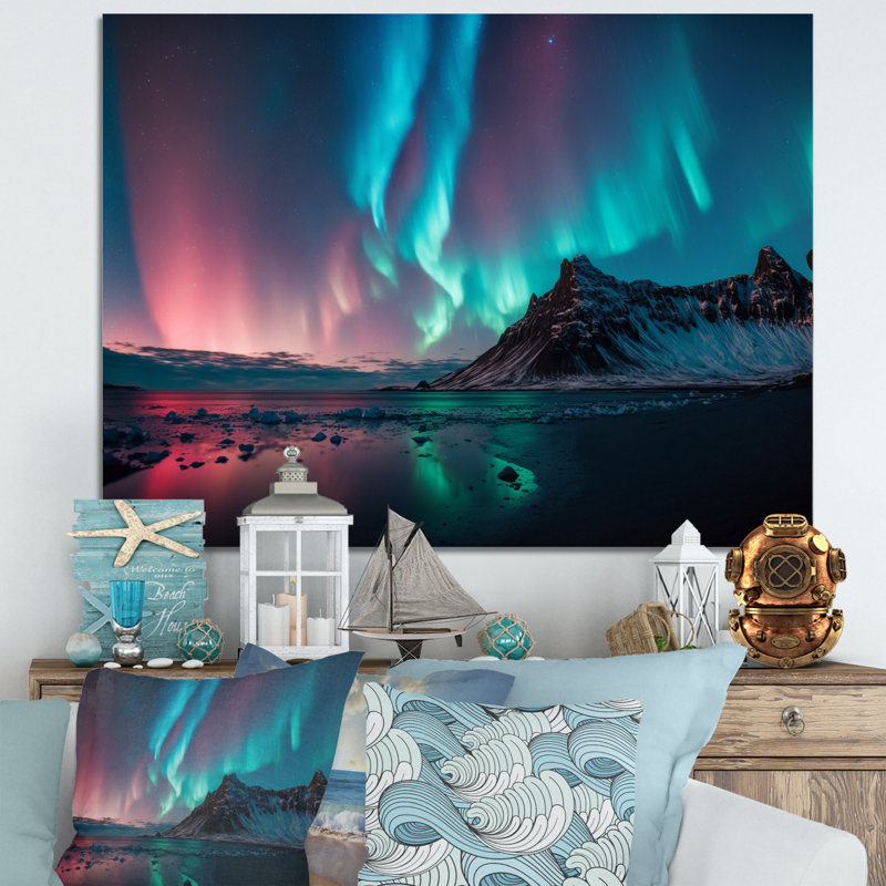 Décoration murale aurore, H 30 po x l 40 po x P 1 po