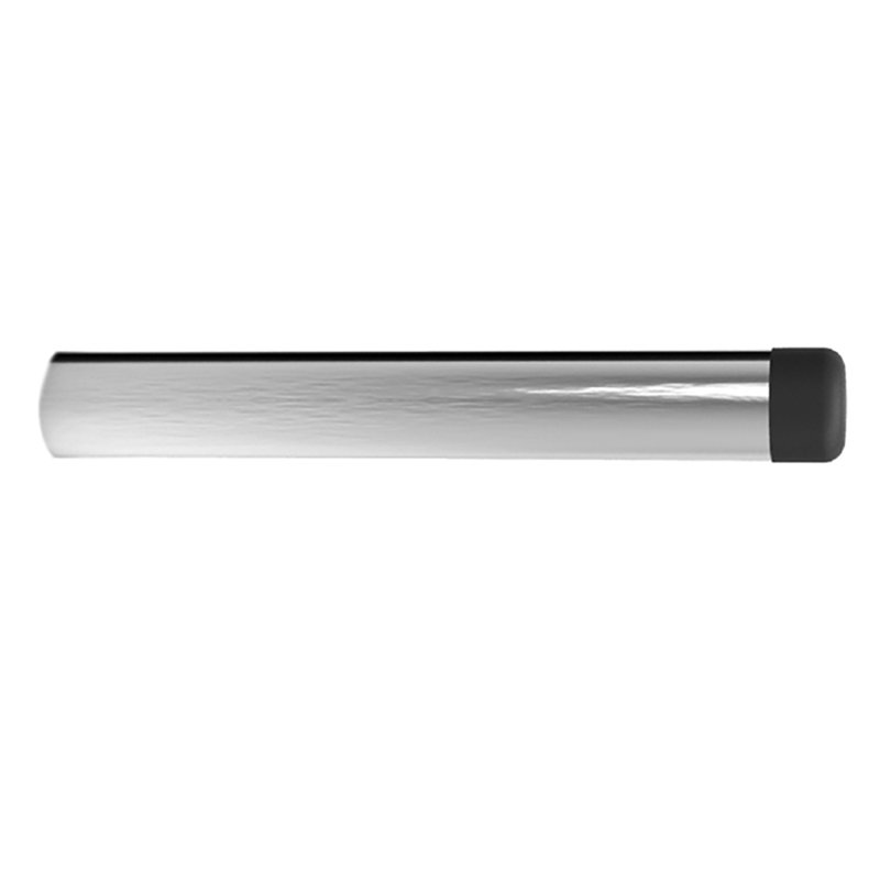 Quonset Brass Skirting Fixed Door Stop, Satin Chrome