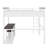 Queen Size Loft Bed With Desk,Shelf And USB