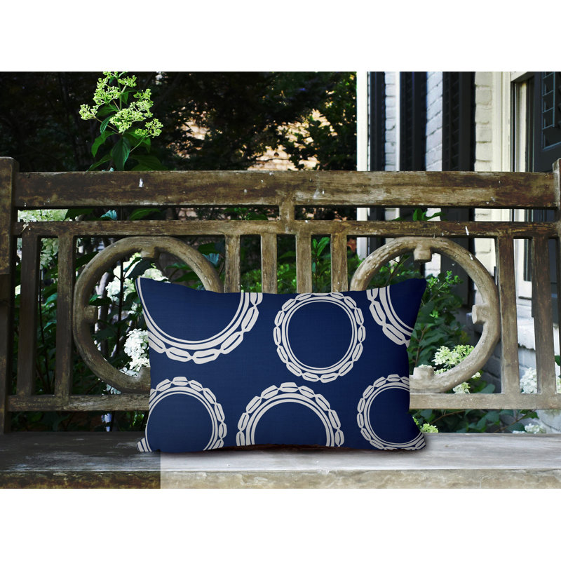 Housse et insert de coussin d'extérieur, Bleu marine