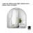 Hubba Arched Wall Mirror with Metallic Frame for Bathroom, Entryway, Living Room-90869660