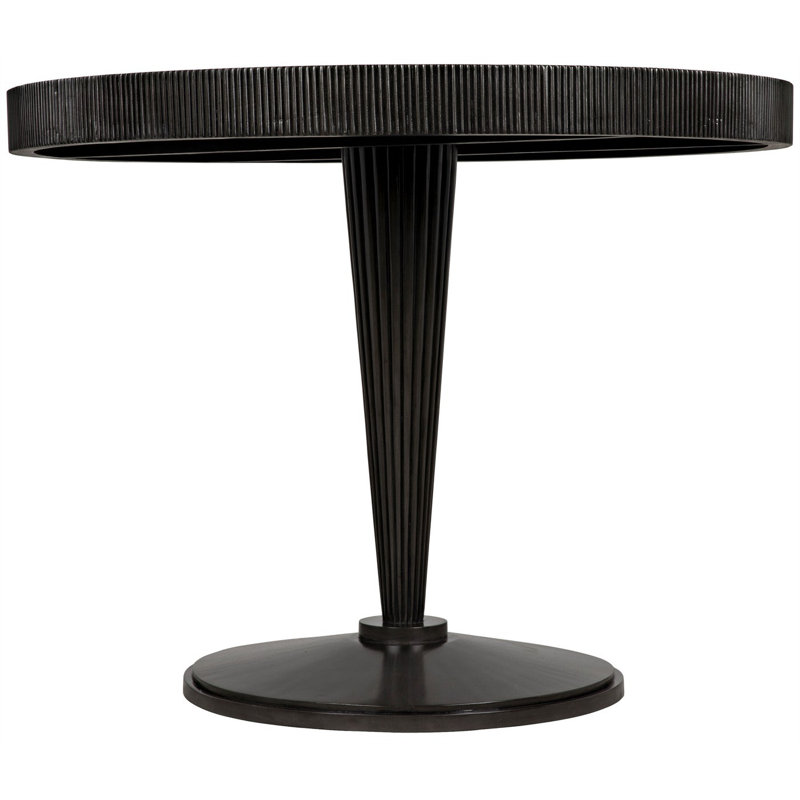 Granada 39" Black Mahogany Round Dining Table