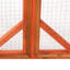 Maison pour chat en bois, cage d'extérieur pour chat avec planches d'asphalte et perchoirs imperméables, orange