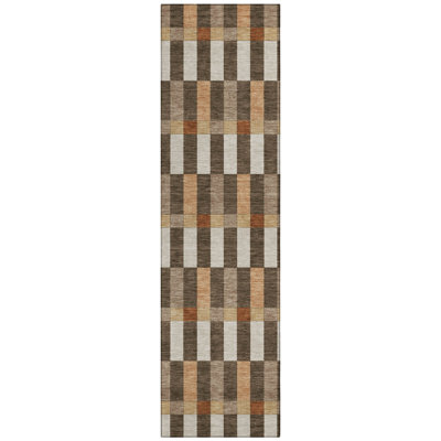 Machine Washable Indoor/Outdoor Chantille ACN2548 Geometric Rug