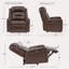 Fauteuil inclinable en cuir fleur 37 po-1428927204