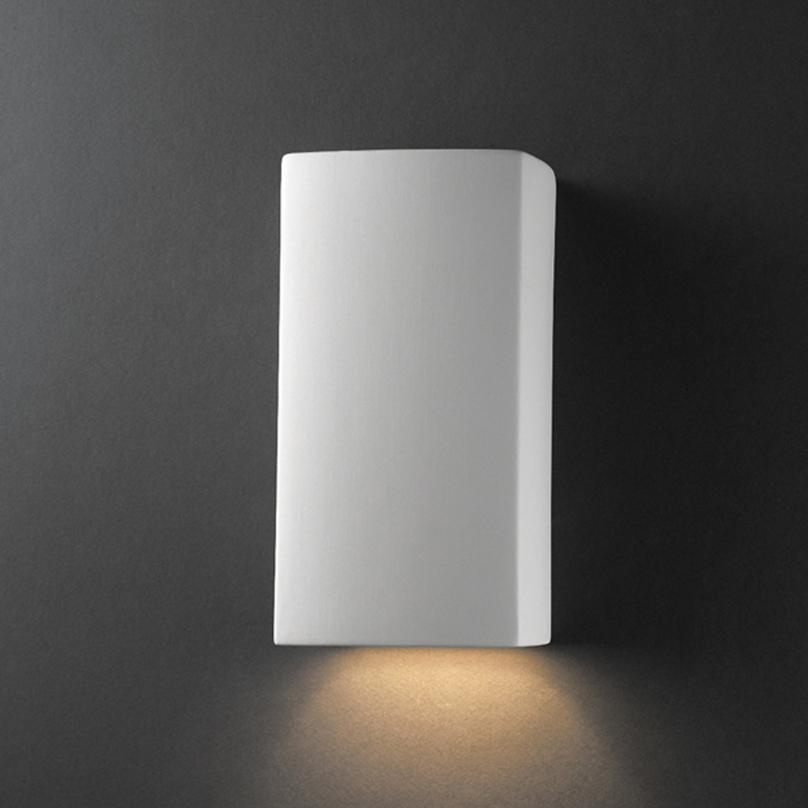 Nomad Ceramic Outdoor Light, Bisque, 9.5" H x 5.25" W x 4.5" D, LED
