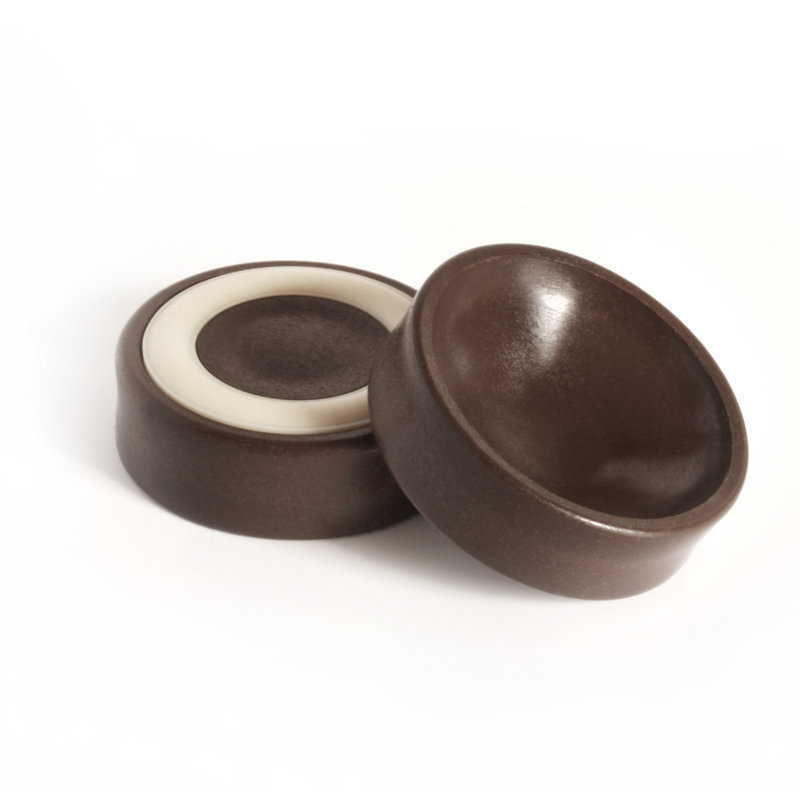 Tasse de protection de plancher à verrouillage de roue, Chocolat