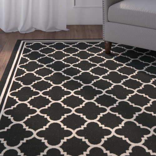 8' x 10' Black Outdoor Rugs You'll Love | Wayfair