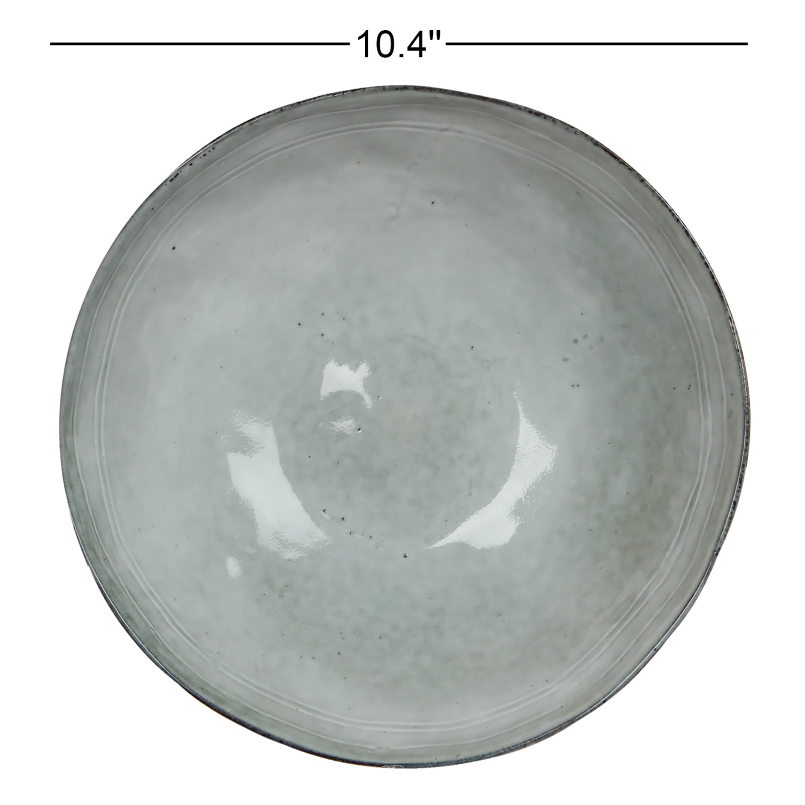Lupine 10" Dinner Plate, Gray