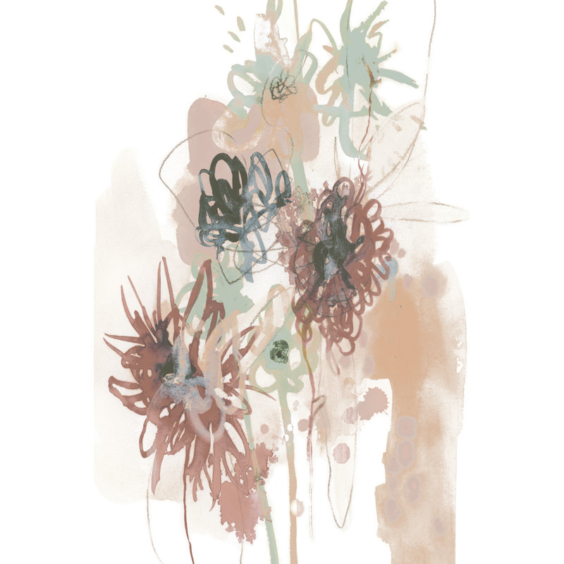Petal Drift IV by June Erica Vess - Painting, 46 cm H x 30 cm W, Wrapped Canvas