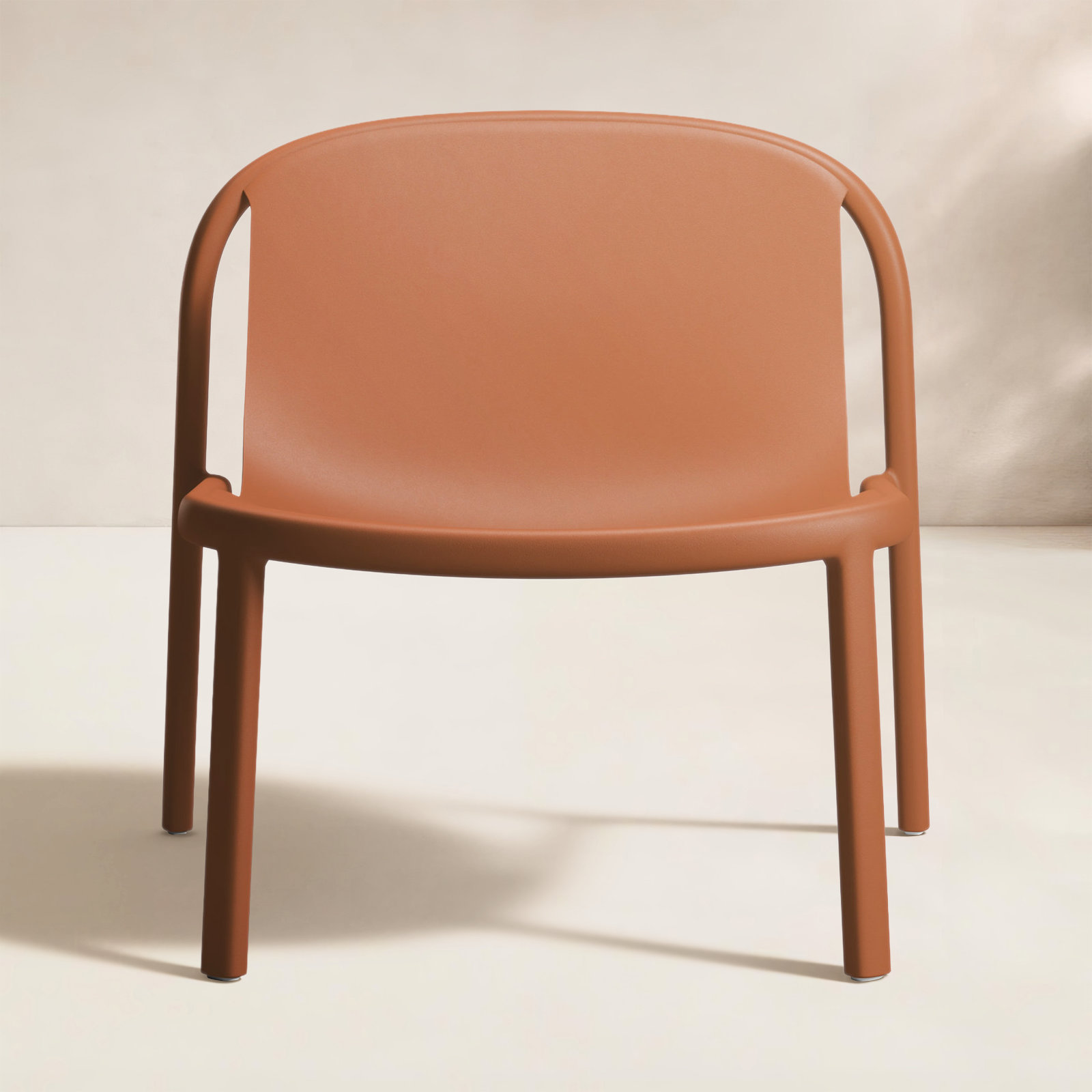 Decade Patio Lounge Chair, Tomato