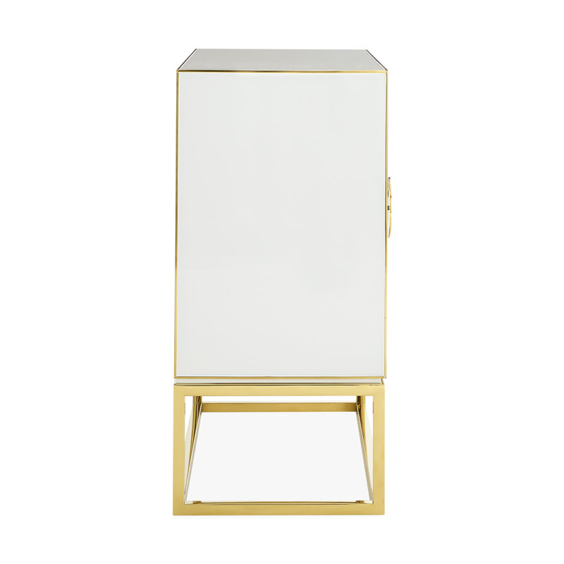 Op Art Rectangle Accent Cabinet