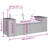 Vidaxl Garden Sofa Set Beige Poly Rattan Medium Modular