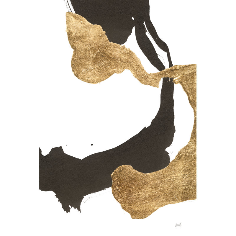 «Bold Gold Tall II» sur toile par Chris Paschke, H 36 po x l 24 po x P 1,25 po