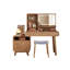 Coiffeuse moderne minimaliste en bois massif avec commode intégrée (55,12 po)