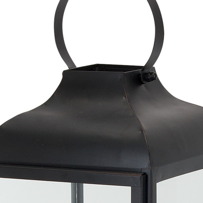 Ensemble de deux porte-bougie de plancher sans flamme, Noir, noir, noir, noir