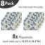 Ensemble de 8 napperons East Urban Home