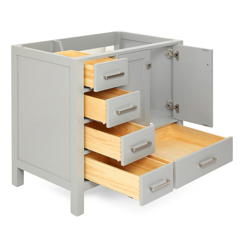 Base de meuble-lavabo simple Panchuri 36, Gris
