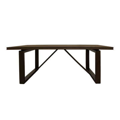 Table de salle à manger Scott en bois de bouleau avec finition brun antique