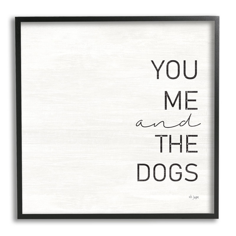 «Family Pet Aimer», phrase encadrée sur bois par Jaxn Blvd. Impression graphique, H 12 po x l 12 po x P 1,5 po