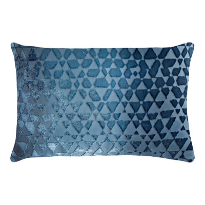 Triangles Rectangle Velvet Pillow Cover & Insert