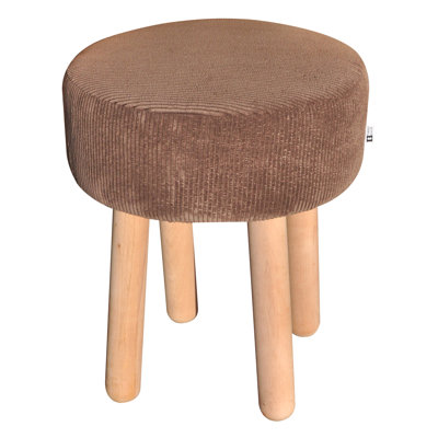 Solid + Manufactured Wood Accent Stool