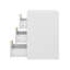 Armoire flottante de 24 po avec armoire latérale, meuble-lavabo rectangulaire, lavabo mural en céramique avec trou pour robinet-1832466196
