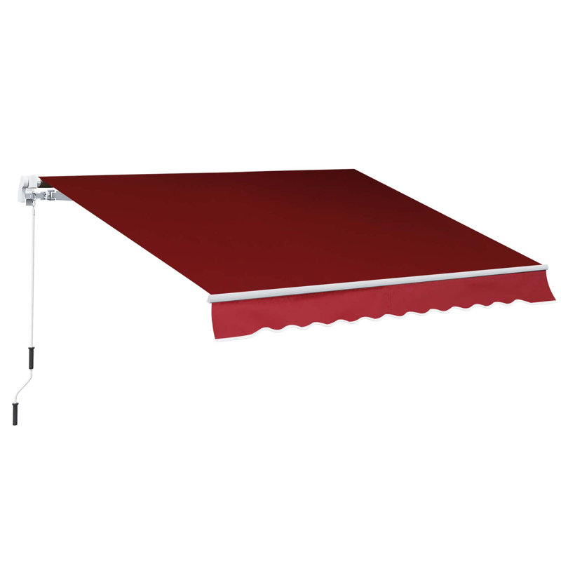 Retractable Patio Awning Shelter UV Protection, 2.5mx2m